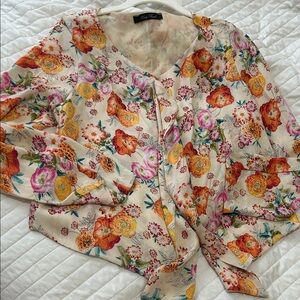 Honey Punch Large from Anthropologie floral-print kimono Open Front layering top